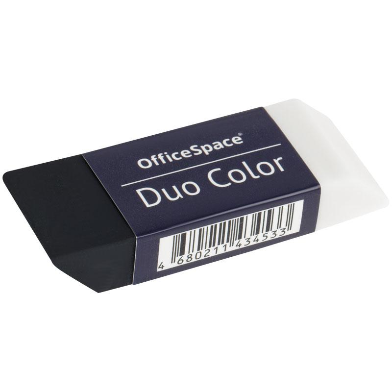 Ластик OfficeSpace ER_45453 "Duo Color", прямоугольный, ECO-ПВХ, 59*21*10мм 339151