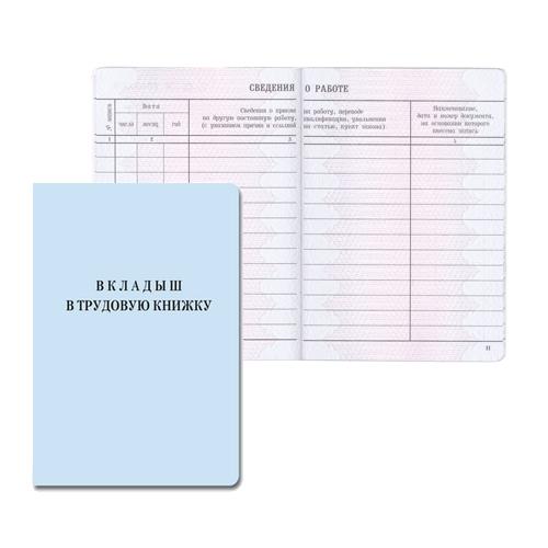 Вкладыш В Трудовую Книжку Образец Фото – Telegraph