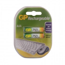Аккумулятор GP R03 750mAh 75AAAHC/R03 NI-MH BL2 /2шт/ 3024