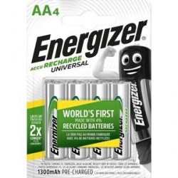 Аккумуляторы Energizer NH15/ААUniversal 1300 BP4 Pre-Ch /4шт/ 270