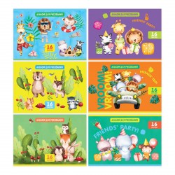 Альбом 16л. А5 БиДжи 12026 "Вместе весело" на скрепке 350577