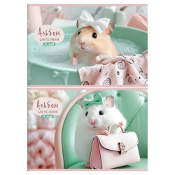 Альбом 16л. БиДжи 08588 "Леди Хомяк" на скрепе, ассорти 378658