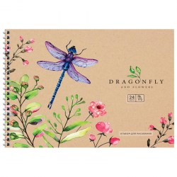 Альбом 24л. ArtSpace А24сп_36052 "Цветы. Dragonfly and flowers" на гребне 311520