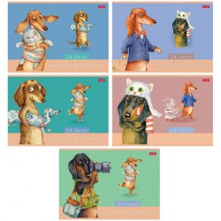 Альбом 24л. Хатбер 24А4тВ "ТаксаLIFE" на скрепке 320996