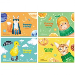 Альбом 32л. БиДжи 10927 "Funny story" на скрепке 339424