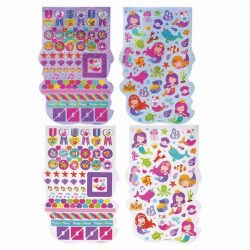 Альбом  4л. Юнландия 662697 "Русалки" со сверкающими наклейками 250шт.