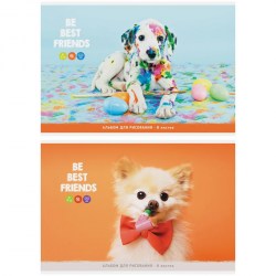 Альбом  8л. ArtSpace А08ф_26302 "Питомцы. Bright friends" на скрепке 280690