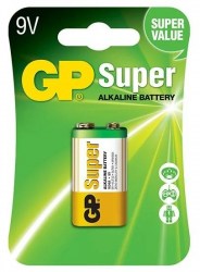 Батарейка GP Greencell GP 9V Super Alkaline солевая /1шт/ крона 
