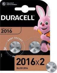 Батарейки Duracell DL2016 BL2 /2шт/ 5736