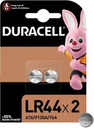 Батарейки Duracell Duralock LR44 BL2 /2шт/ 4424