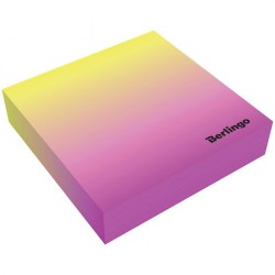 Блок 8,5*8,5*2см Berlingo LNn_00052  розовый/желтый, 200л. 298603