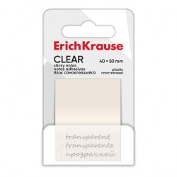 Блок липкий 40*50мм ErichKrause 61698 "Clear" 50 листов, прозрачный