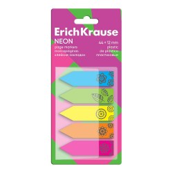 Блок липкий 5*12*44 ErichKrause 63663  100л. неон