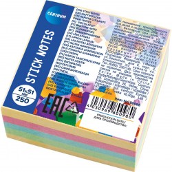 Блок липкий 51*51мм Centrum 80098 250л. пастельные цвета