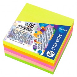 Блок липкий 76*76 Centrum 82212 5цв., 400л. неон