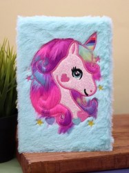 Блокнот 21,5*15,5 Алеф 3739062-04 "Beautiful unicorn" плюшевый