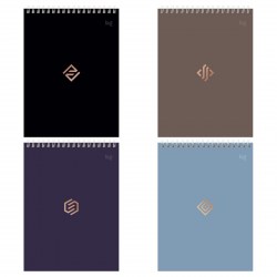 Блокнот А5 БиДжи 59753 "Моноколор. Классика" 40л. на гребне, мягкая обложка 367829