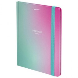 Блокнот А5 Brauberg 113732 "Градиент" 96 л., с резинкой в клетку