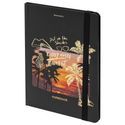 Блокнот А5 Brauberg 113734 "Закат" 96 л., с резинкой в точку