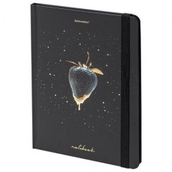 Блокнот А5 Brauberg 113735 "Strawberry" 96 л., с резинкой без линовки