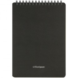 Блокнот А5 OfficeSpace Б5к60грП_35409 "Base" 60л. на гребне черный, пласт.обложка 310417