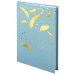 Блокнот А5 STAFF 111610 "Пёрышки" 80 л., твердый, тиснение фольгой