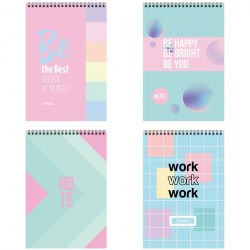 Блокнот А6 BG Б6гр60 8888 "Pastel notes" 60 л., клетка, на гребне 307656