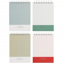 Блокнот А6 БиДжи 12780 "Shiny mono" 80л. на гребне, тв. обложка 363303