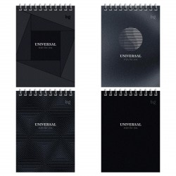 Блокнот А6 БиДжи 58697 "Монохром" 40л. на гребне 366703