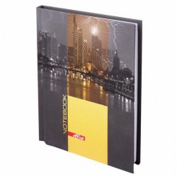 Блокнот А6 Brauberg 123246 "Ночной город" 80 л., клетка, твердая обложка