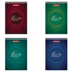 Блокнот А6 Brauberg 129829 "Luxury" 60 л., клетка, на гребне 