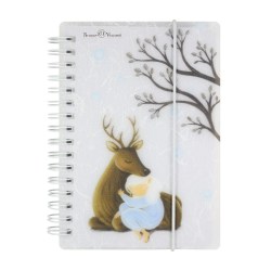 Блокнот А6+ BrunoVisconti 3-575/04 80л. "FOREST DREAM" на гребне с резинкой, клетка, ассорти