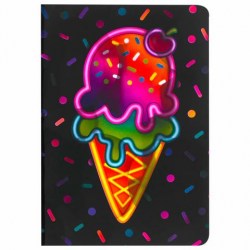 Блокнот А6 Юнландия 662700 "Мороженое" 32 л., сшивка, голограмма, клетка