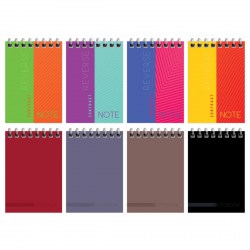 Блокнот А7 БиДжи 12760 40л. "Моноколор. Classic" клетка, на гребне, ассорти 361227