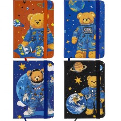 Блокнот А7 Centrum 81140 80л. "Медведь в космосе" линейка, ассорти