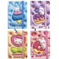 Блокнот А7 Centrum 81142 80л. "Голодный кролик" линейка, ассорти