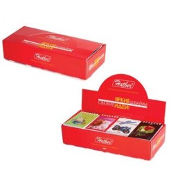 Блокнот А7 Hatber 40Б7B1гр 40л. "Ассорти" клетка, на гребне 126353