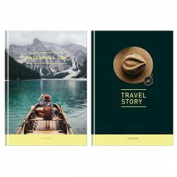 Блокнот-бизнес А5 БиДжи 12121 80л. "Travel story" клетка, тв.обложка 342386