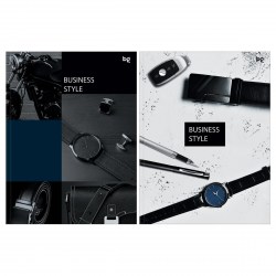 Блокнот-бизнес А5 БиДжи 57152 64л. "Стиль. Аксессуары" клетка, ЛАЙТ 364398