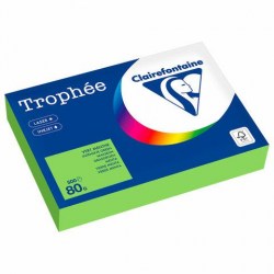 Бумага Clairefontaine 116720 А4, 80г/м2, 500л. интенсив (ярко-зеленый)