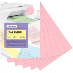 Бумага OfficeSpace PC_38235 "Pale Color" A4, 80г/м, 100л., (розовый) 315732