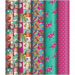 Бумага упаковочная ArtSpace М100_40609 "Pop art" 90г/м2, 70*100см