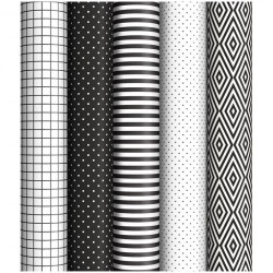 Бумага упаковочная ArtSpace ПБ100м_21816 "Black&White", 65г/м2, 70*100см 288048