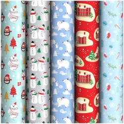 Бумага упаковочная ArtSpace ПБ100м_32872 "Зимнее настроение", 90г/м2,  70*100см 302665