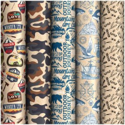 Бумага упаковочная ArtSpace ПБК100м_32882 "Приключения", 65г/м2, 70*100см 302675