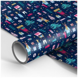 Бумага упаковочная MESHU М100_41105 "Christmas Day" 90г/м2,  70*100см 325772