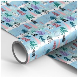 Бумага упаковочная MESHU М100_41106 "Christmas trees", 90г/м2,  70*100см 325773
