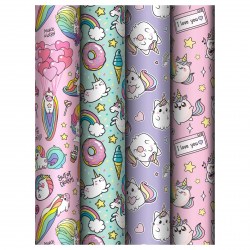 Бумага упаковочная MESHU MS_62805 "Fun" 80г/м2,  70*100см ассорти 372616