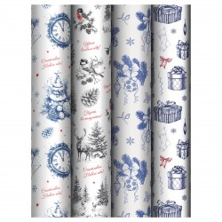 Бумага упаковочная MESHU MS_66800 "Christmas Eve" 80г/м2,  70*100см ассорти 383274