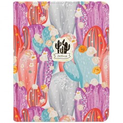 Дневник ArtSpace DU48kh_35731 "Silk pattern. Cactus, purple" 1-11 классы, тв., ткань, ляссе 310946